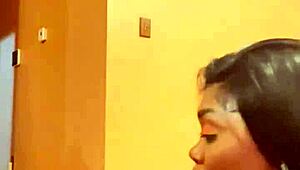 Hot Creamy Ebony Living Room Fucking