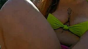 African exhibitionist flashes on the beach