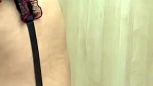 uniform girl in panties gets anal training