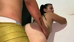 Hey, why don't you watch me fuck my stepsister hard in cowgirl until I cum inside her tight pussy?