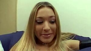 Kayla Marie Gags On Cock While Licking Balls In Extreme Oral Scene