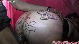 Latina BBW Amateur Gets Rough Interracial Sex With Ass Tattoo