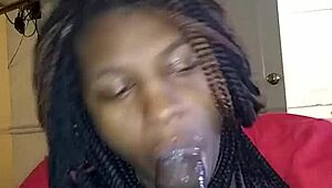 Diamond Mercedez performs sloppy blowjob in Florida USA