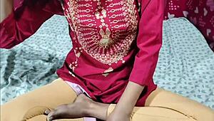 Desi Indian Stepsister Enjoys Deepthroat Handjob and Hardcore Sex with Stepbrother