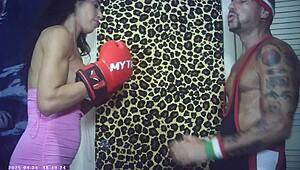 Slim Model Takes First Hardcore Fuck Behind Scenes with Glasses!