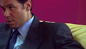 lesbians in heels bend over for big cock and toys in bondage play