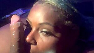 Queenko gives a sloppy blowjob to that big cock