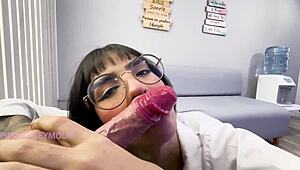 Interview ends in the big ass of a brunette, so hot