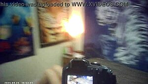 Slim Model Takes First Hardcore Fuck Behind Scenes with Glasses!