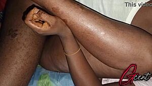 She moans as I rip her clothes and penetrate her big wet pussy deep