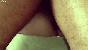 I touched my stepsister in the kitchen, her pussy got so wet!