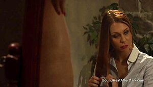 Submissive Lesbian Slaves Undressing for Dominant Mistress Punishment?