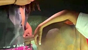 in the beale STREET parking GARAGE, she bends OVER for a SUCKING BLOWJOB and WET PUSSY CREAMPIE.