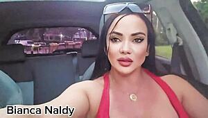 Hey what if this milf goes flashing her tits and clit in public like an exhibitionist?