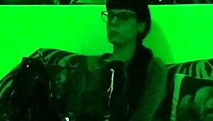 Beth Kinky - Sexy Goth Domina Smoking In Green Light Pt1 Hd