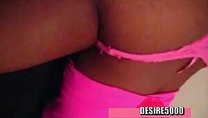 ebony milf demonstrates doggystyle position with jerk off instructions