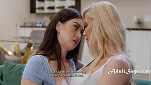 big tits stepmom chloe surreal scissoring with serene siren in lesbian tale of massive hearts