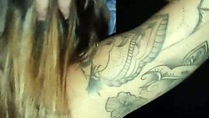 Husband films me flashing in gloryhole, sucking many cocks with exhibitionist thrill.