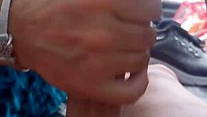 Outdoor tent relaxation with warm milk