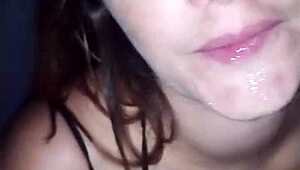 Husband films me flashing in gloryhole, sucking many cocks with exhibitionist thrill.