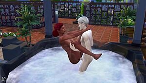 the sims 4 bath turns into public jacuzzi rough sex