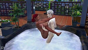 the sims 4 bath turns into public jacuzzi rough sex