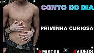 Curious brazilian amateur explores new experiences