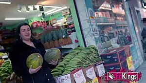 Busty Sandra's Big Tits in Public