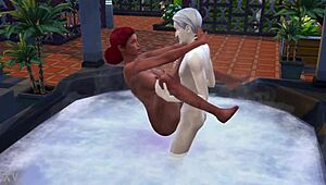 the sims 4 bath turns into public jacuzzi rough sex