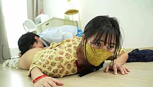 i spotted this cute indian maid getting all horny and worked up during her chores