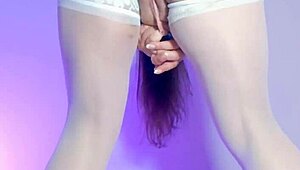 Watch the bar owner mimic the maid masturbating for clients in chubby solo.