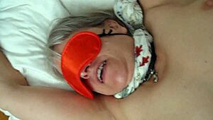 Housewife gets tied up and teased in amateur homemade video