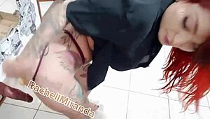 watch the wife fuck her husband's friend while the cuckold watches in pov