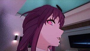 in this casual vr tale, yukoshvr shows kafka and furina alternating playful interactions with the goth boy character.