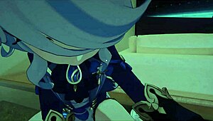 in this casual vr tale, yukoshvr shows kafka and furina alternating playful interactions with the goth boy character.