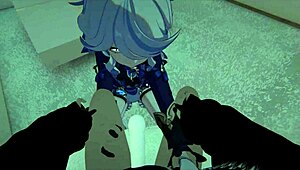 in this casual vr tale, yukoshvr shows kafka and furina alternating playful interactions with the goth boy character.