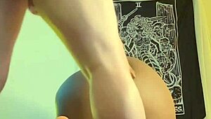 amateur ebony enjoys holiday creampie and deepthroat blowjob in homemade doggystyle