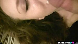 Check out naughty Jenny's blowjob closeup and cumming.