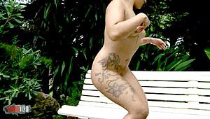 Horny teen Kiihara Strong rips clothes in hot striptease