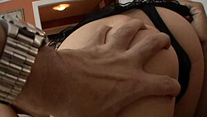 She lets him fuck her shaved twat, then gets a facial.