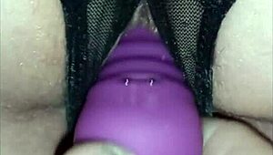 59yo tennessee slutwife bent over on sawhorse for pussy closeup dildo fuck 😈