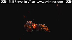 Hotel fuck with big latina tits in VR