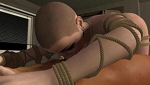 Bald Slave Sucks Cuck