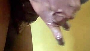 Amateur guide to handjob techniques on big black cock
