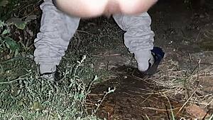 What Happens When I Catch My Stepmom Pissing and Masturbating Outside - Lesbian Illusion Girls