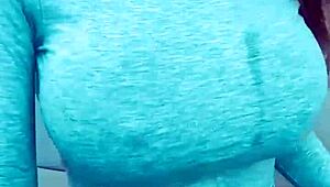 Bimbos engaging in webcam activities with fingering and masturbation