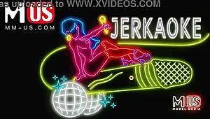 Whitney Wright And Leo Vice Fuck Each Other And Play Jerkaoke Games!