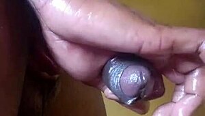 Amateur guide to handjob techniques on big black cock