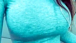 Bimbos engaging in webcam activities with fingering and masturbation