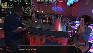 Damn, this curvy fat chick in cute outfit gets wild in Halfway House 106 3D action